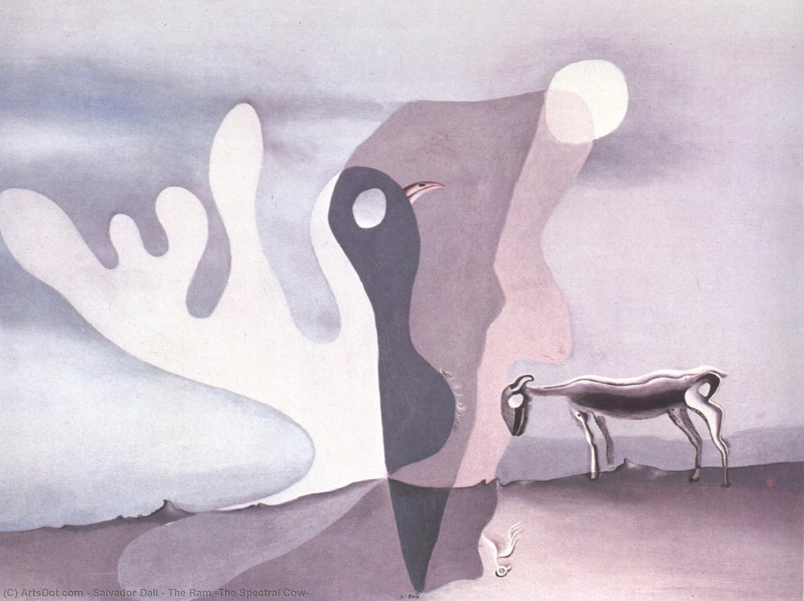 Wikioo.org - The Encyclopedia of Fine Arts - Painting, Artwork by Salvador Dali - The Ram (The Spectral Cow)