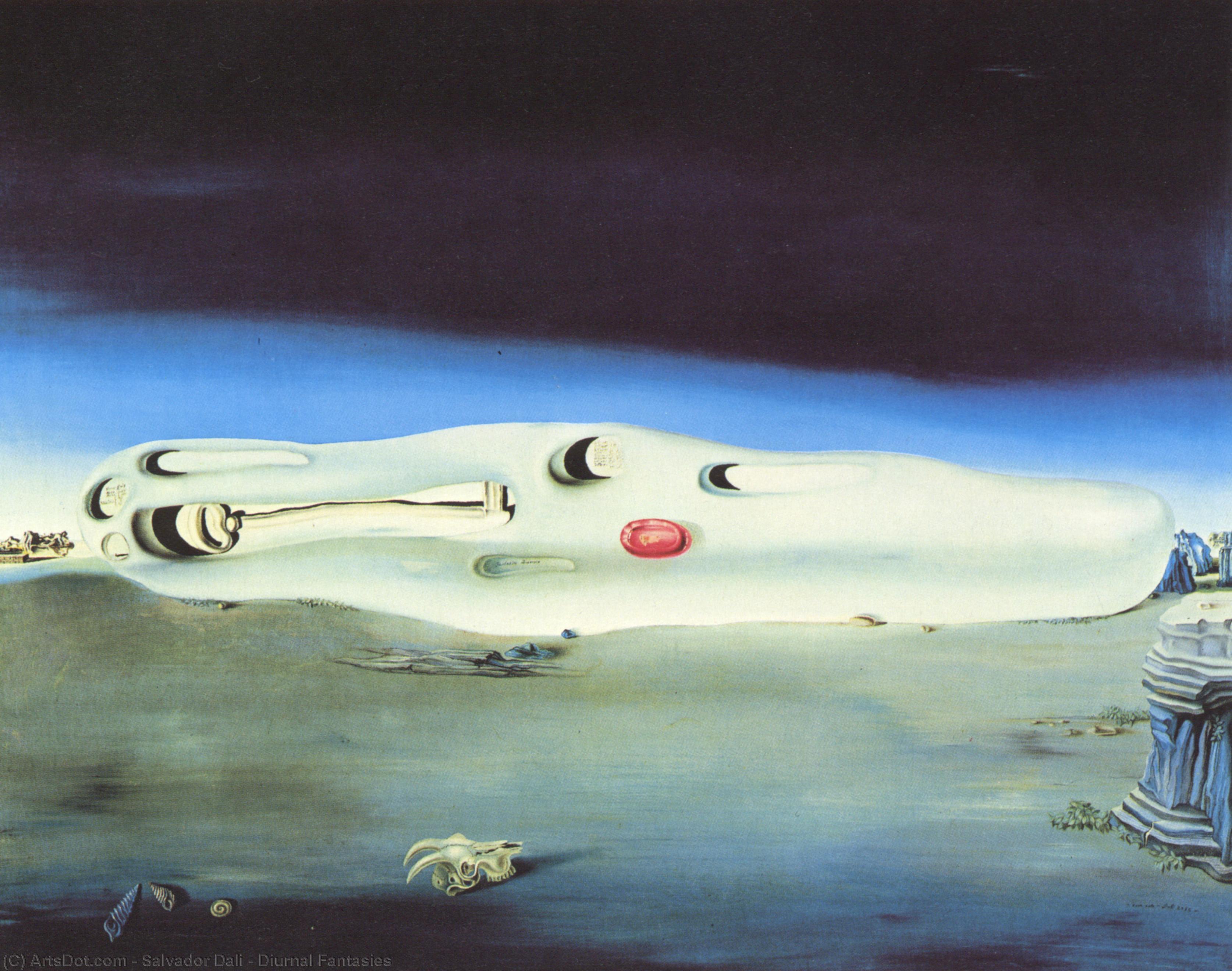 Wikioo.org – L'Encyclopédie des Beaux Arts - Peinture, Oeuvre de Salvador Dali - Fantasmes diurnes