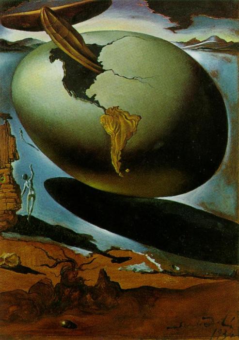 WikiOO.org – 美術百科全書 - 繪畫，作品 Salvador Dali - 寓言的 一个  美国  圣诞节