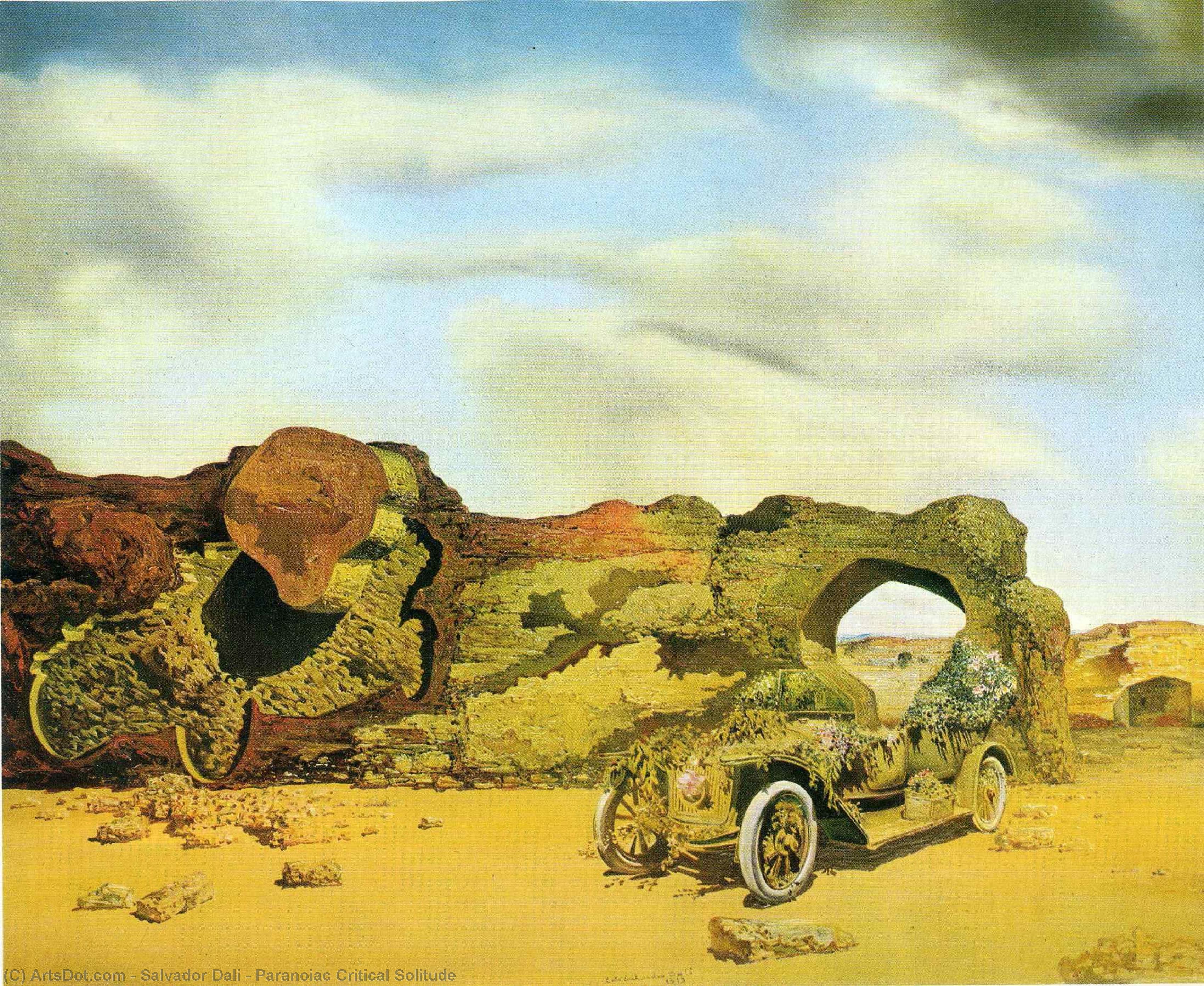 Wikioo.org – La Enciclopedia de las Bellas Artes - Pintura, Obras de arte de Salvador Dali - paranoico crítico  soledad