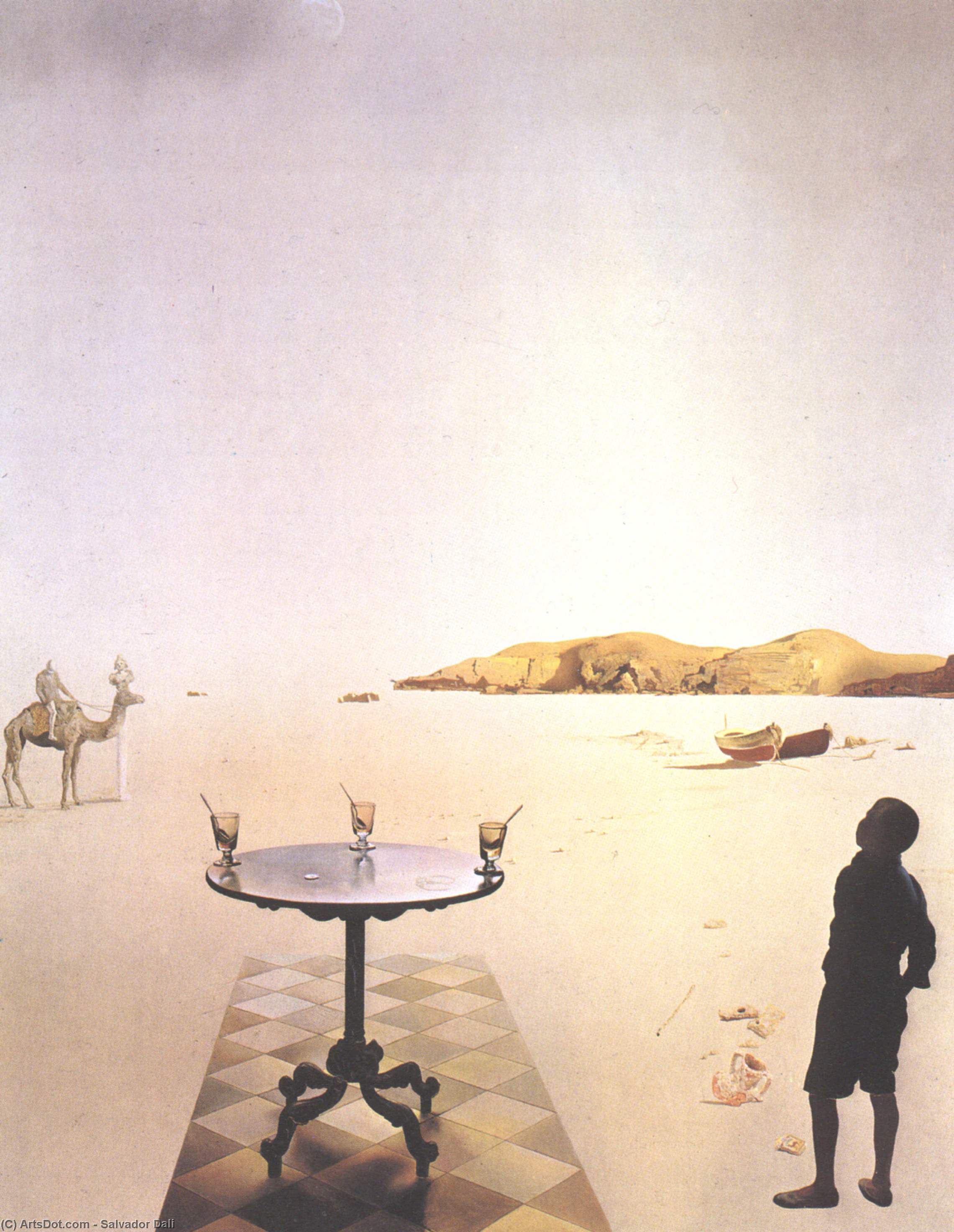 Wikioo.org - The Encyclopedia of Fine Arts - Painting, Artwork by Salvador Dali - Sun Table