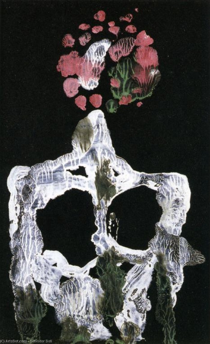 WikiOO.org - Encyclopedia of Fine Arts - Lukisan, Artwork Salvador Dali - The Vertebrated Cavern - Series of Decals