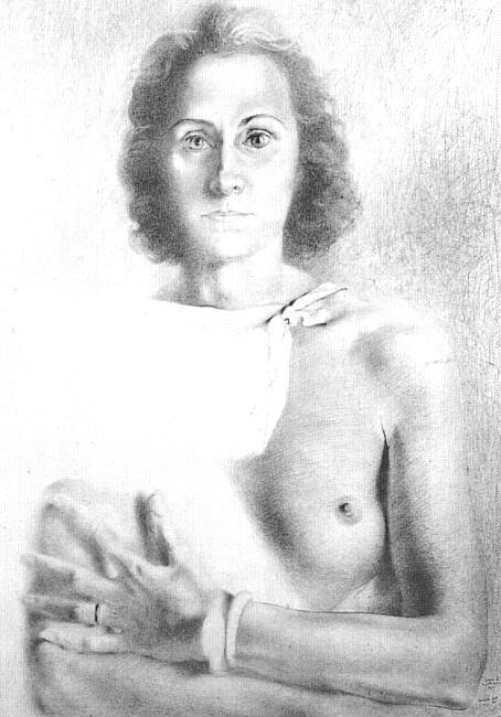 WikiOO.org - Encyclopedia of Fine Arts - Lukisan, Artwork Salvador Dali - Portrait of Gala