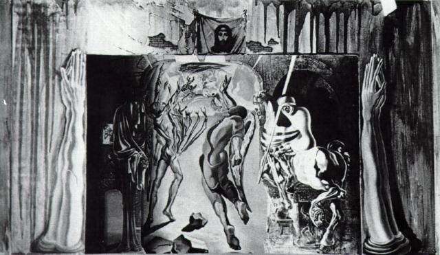 WikiOO.org - 백과 사전 - 회화, 삽화 Salvador Dali - Study for the set of 'Romeo and Juliet'