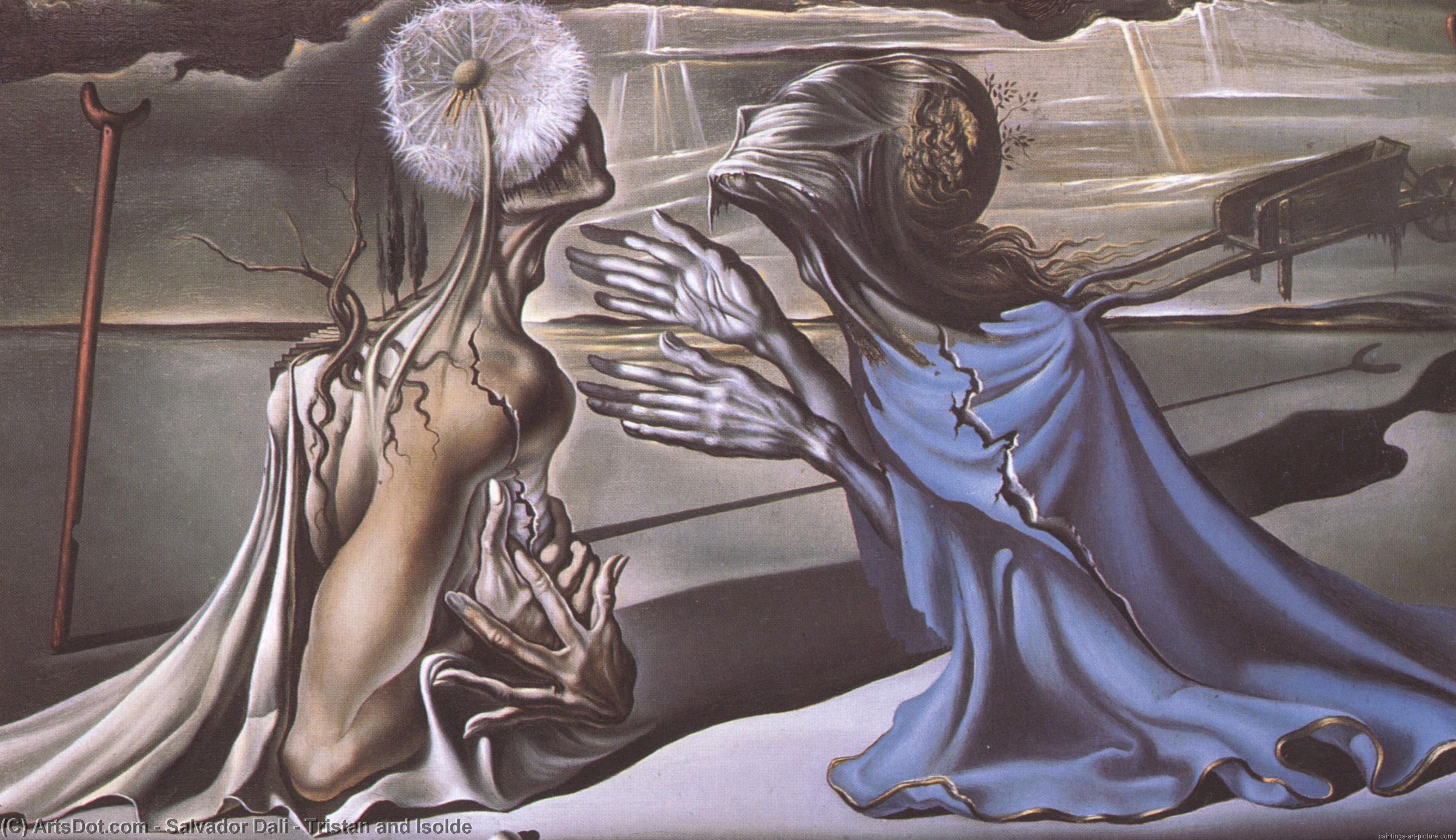 WikiOO.org - Encyclopedia of Fine Arts - Maleri, Artwork Salvador Dali - Tristan and Isolde