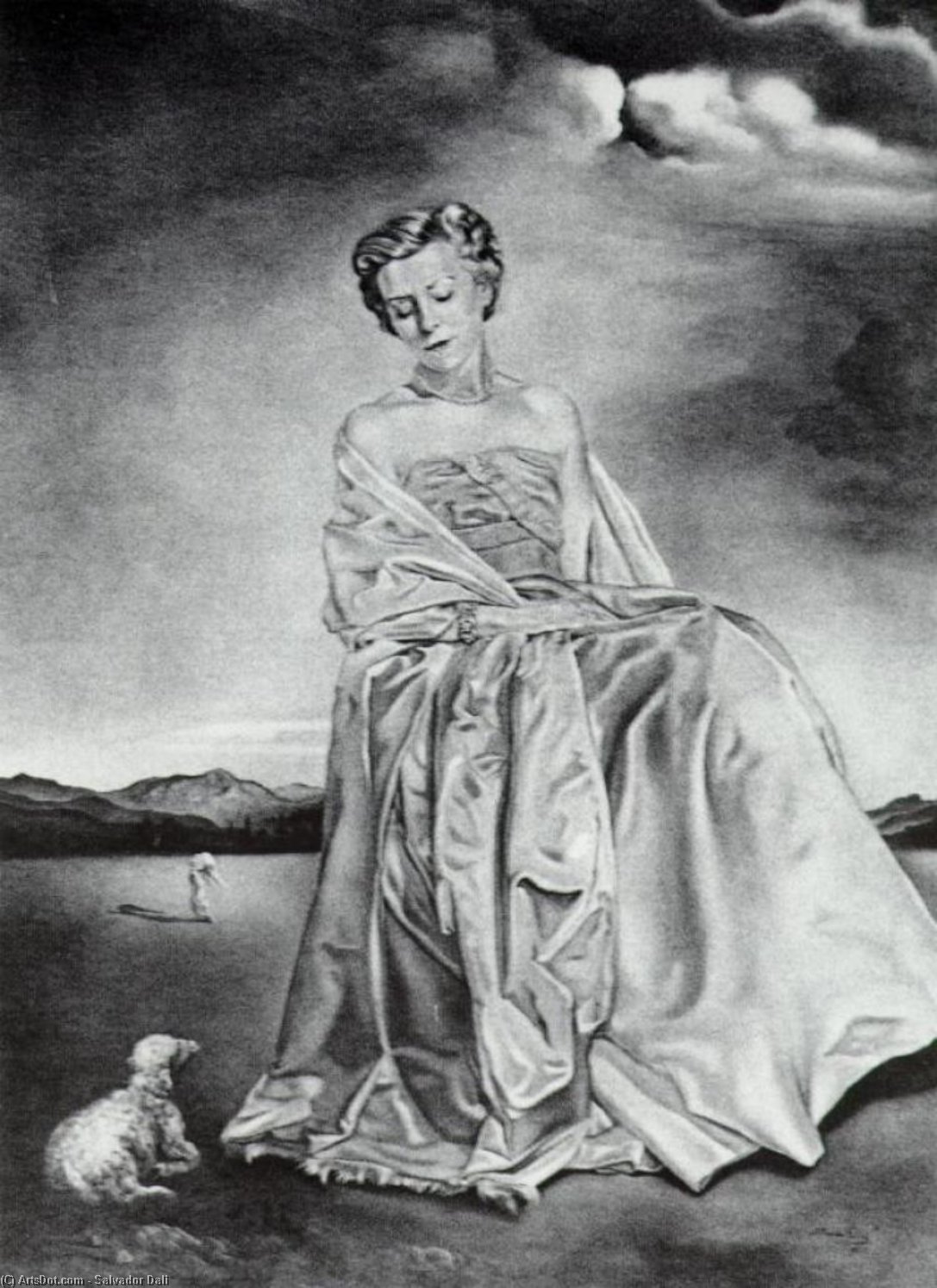 Wikioo.org - The Encyclopedia of Fine Arts - Painting, Artwork by Salvador Dali - Untitled - Portrait of a Woman