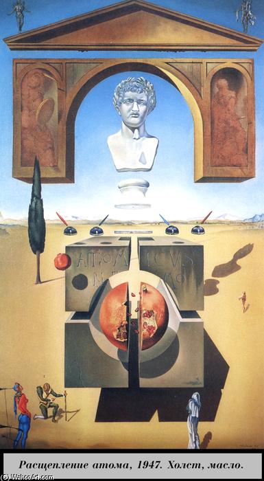 Wikioo.org - The Encyclopedia of Fine Arts - Painting, Artwork by Salvador Dali - Dematerialization Near the Nose of Nero