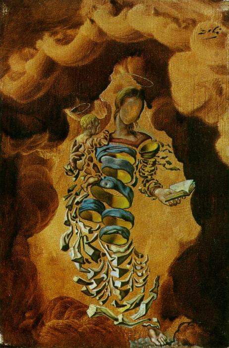 Wikioo.org - The Encyclopedia of Fine Arts - Painting, Artwork by Salvador Dali - Madonna in Particles