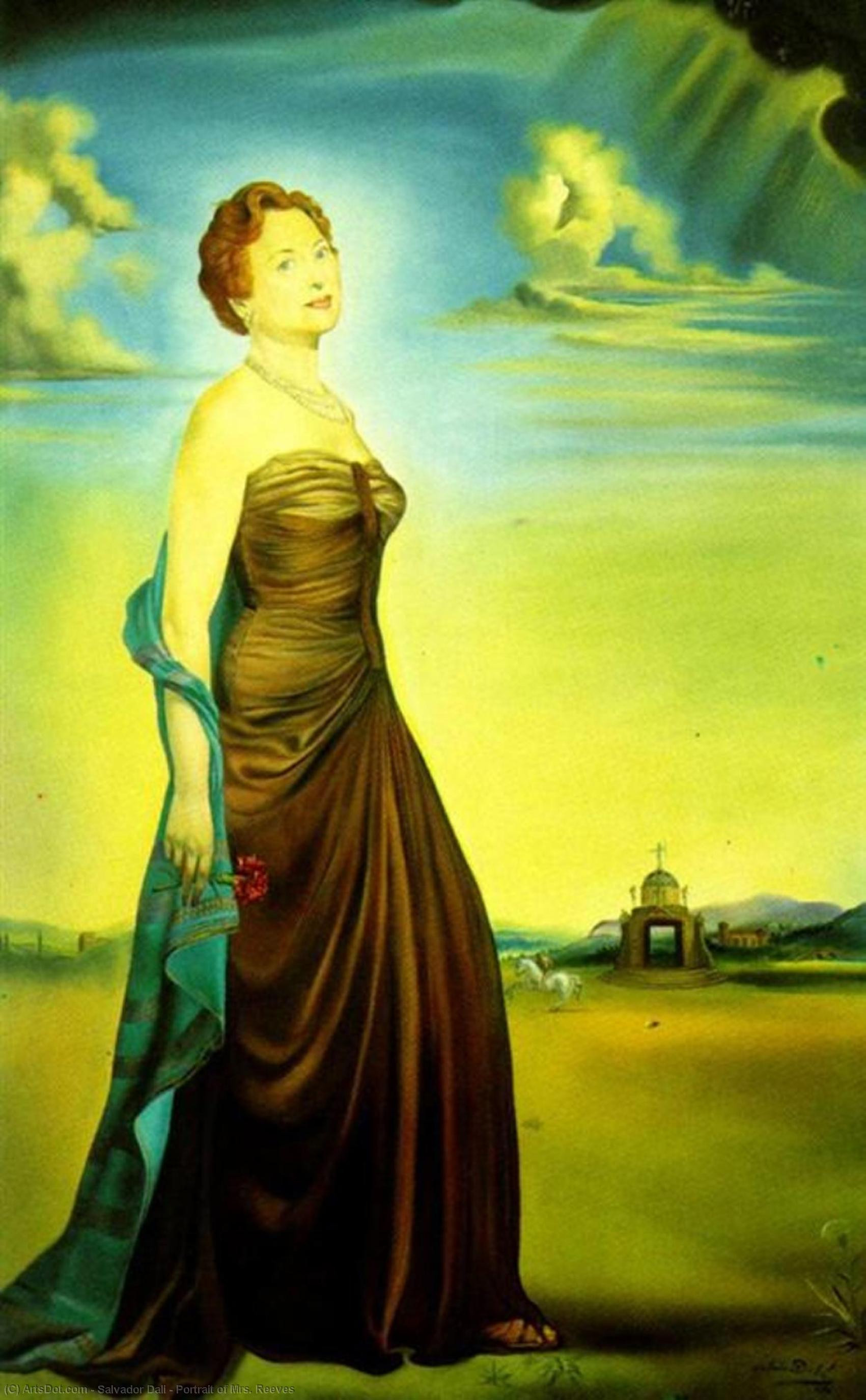 Wikioo.org – L'Encyclopédie des Beaux Arts - Peinture, Oeuvre de Salvador Dali - portrait de mme . Reeves