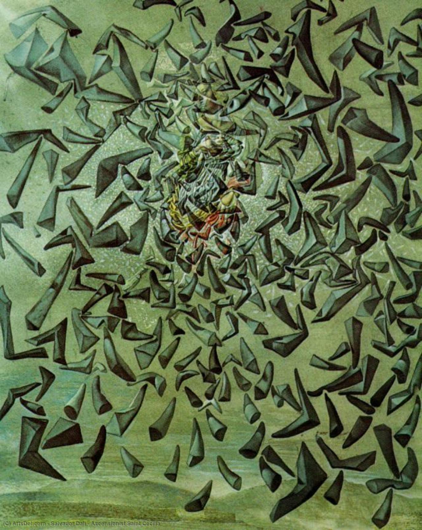WikiOO.org - Enciclopedia of Fine Arts - Pictura, lucrări de artă Salvador Dali - Ascensionist Saint Cecilia