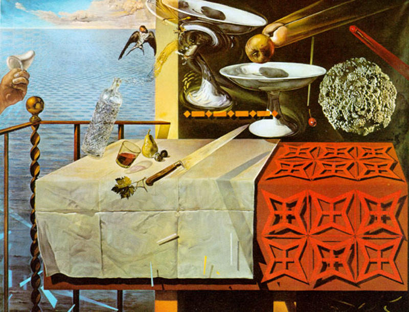 Wikioo.org - The Encyclopedia of Fine Arts - Painting, Artwork by Salvador Dali - Living Still Life