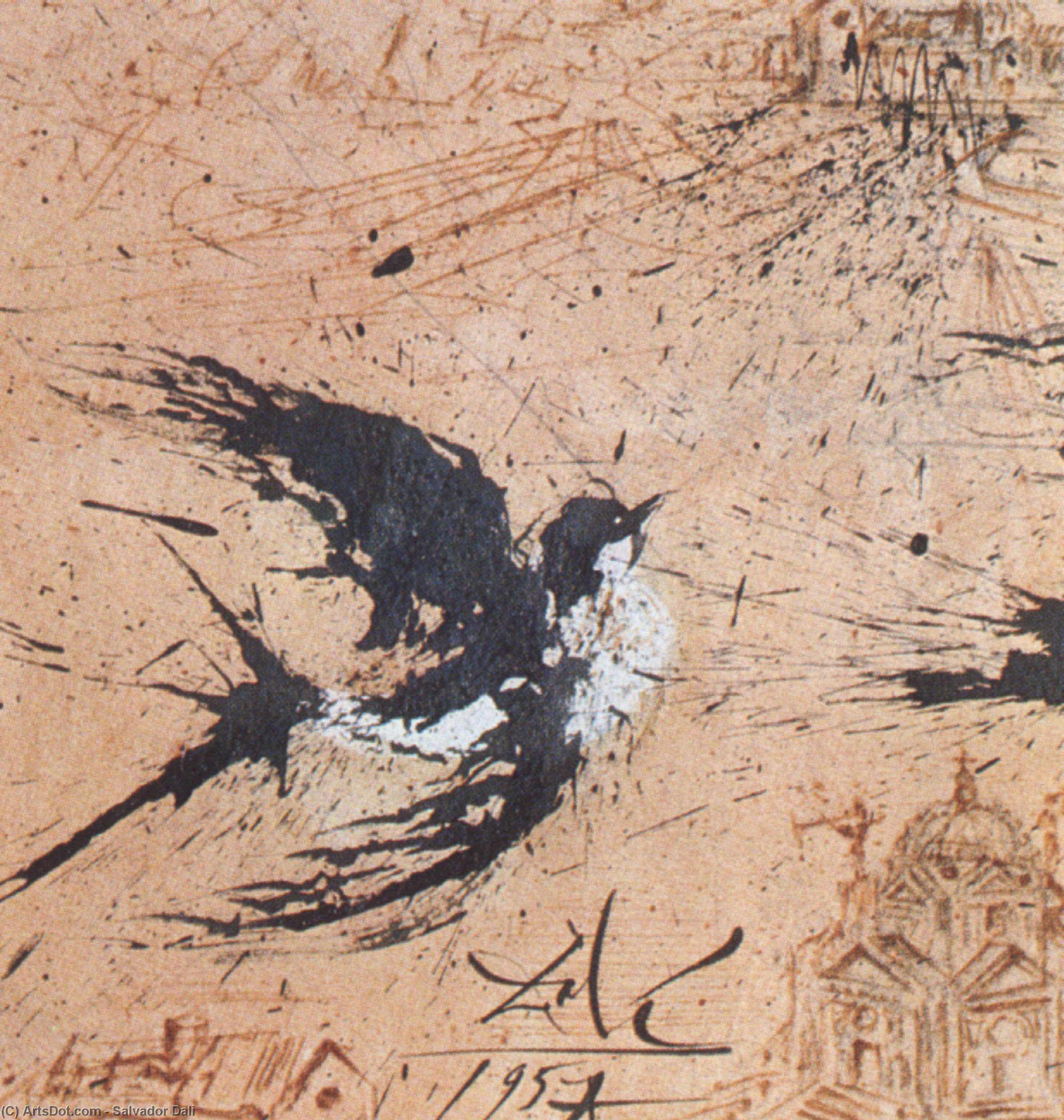 WikiOO.org - Енциклопедия за изящни изкуства - Живопис, Произведения на изкуството Salvador Dali - Swallow