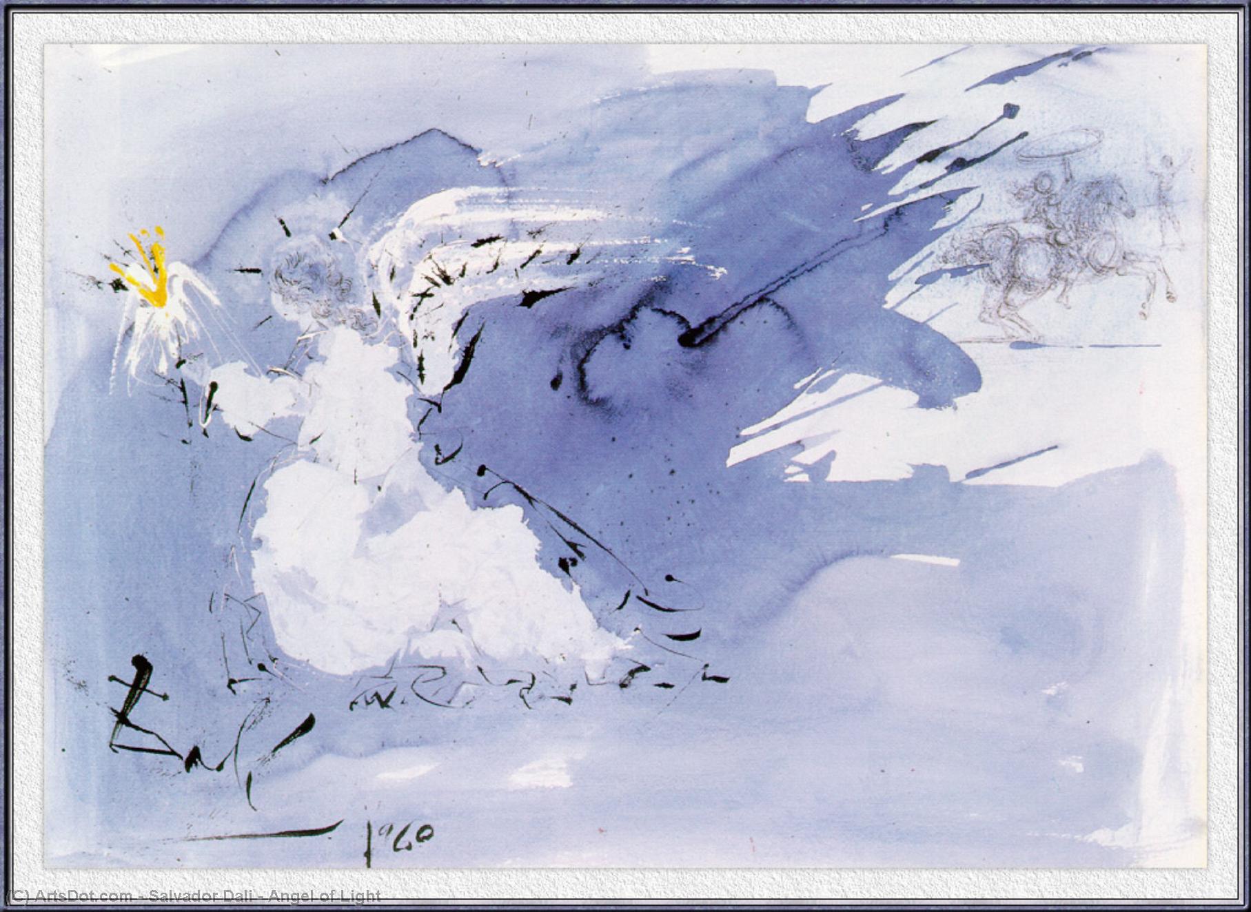 Wikioo.org – L'Encyclopédie des Beaux Arts - Peinture, Oeuvre de Salvador Dali - Ange de  lumière