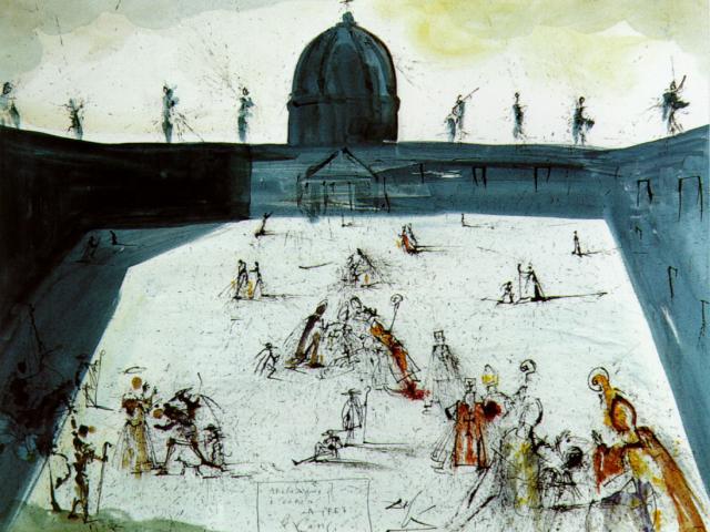 Wikioo.org - The Encyclopedia of Fine Arts - Painting, Artwork by Salvador Dali - The Ecumenical Council