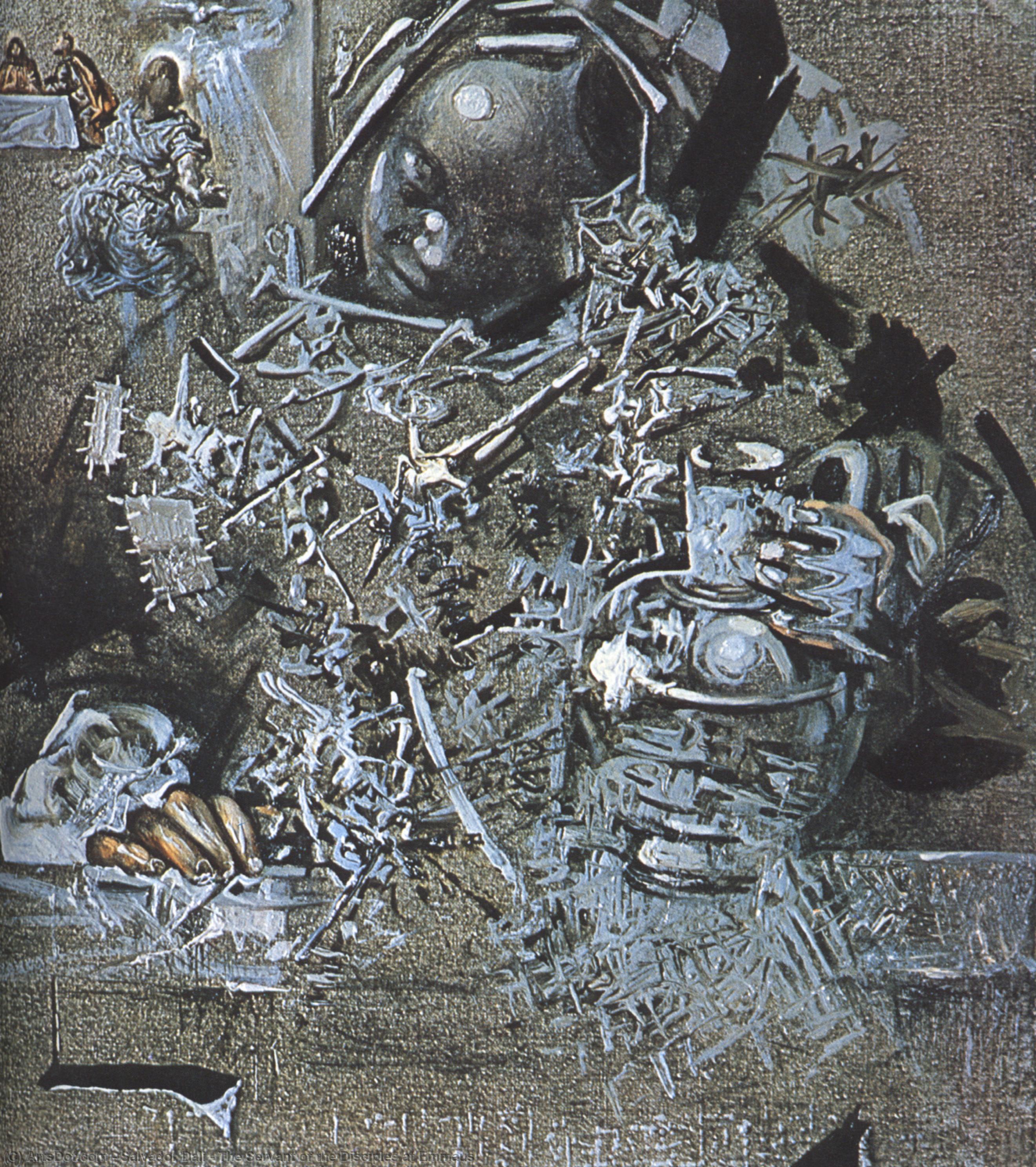 WikiOO.org - Enciclopedia of Fine Arts - Pictura, lucrări de artă Salvador Dali - The Servant of the Disciples at Emmaus