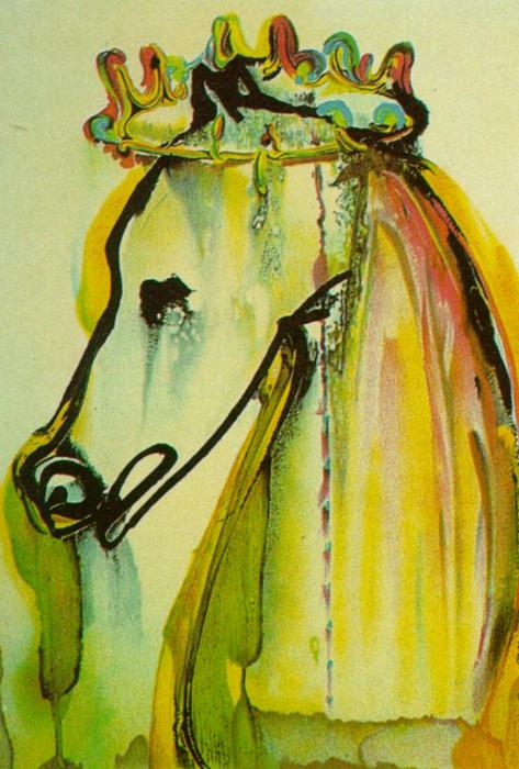 Wikoo.org - موسوعة الفنون الجميلة - اللوحة، العمل الفني Salvador Dali - Caligula's Horse (Dali's Horses)