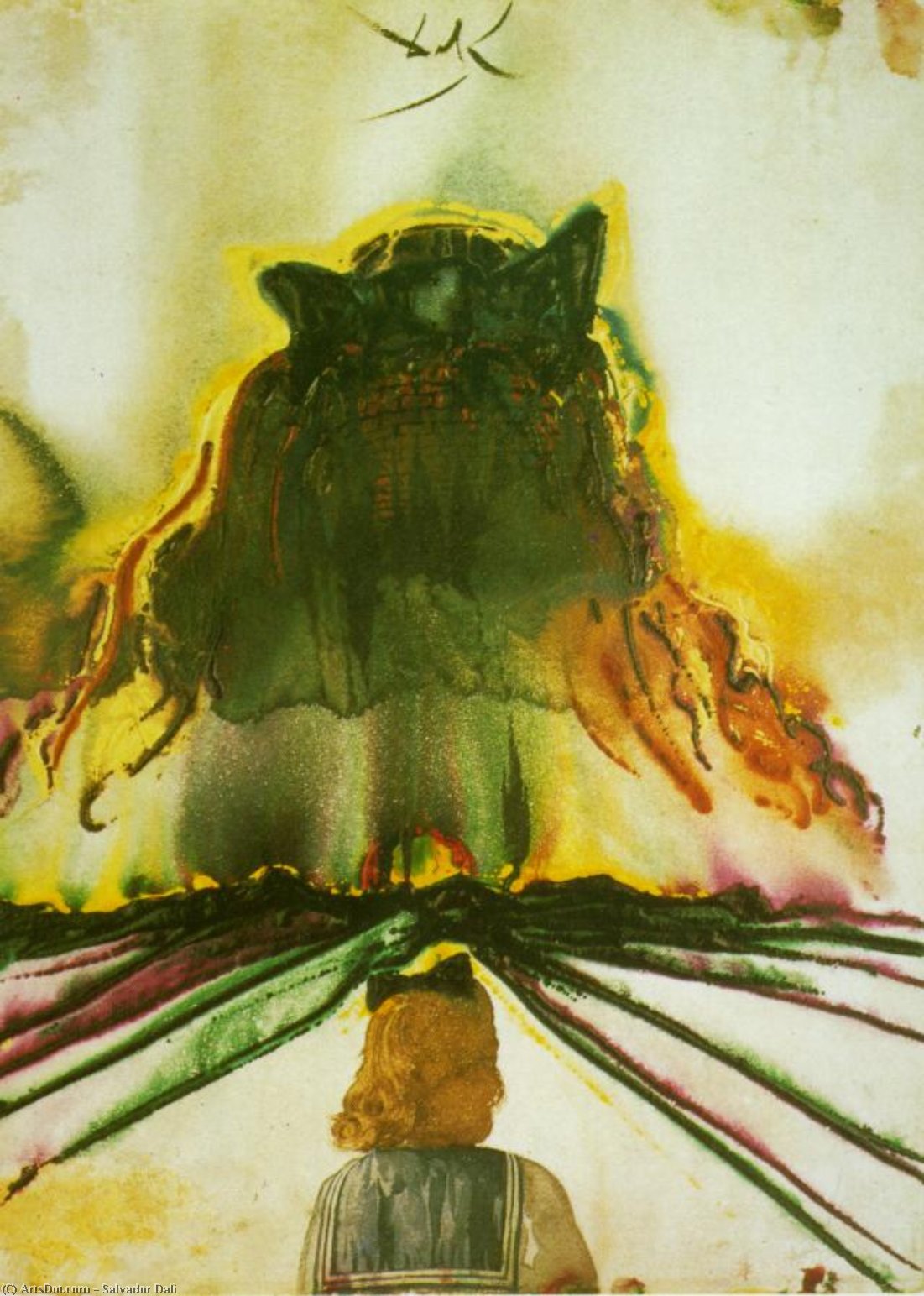 Wikioo.org - The Encyclopedia of Fine Arts - Painting, Artwork by Salvador Dali - Gala's Dream (Dream of Paradise)