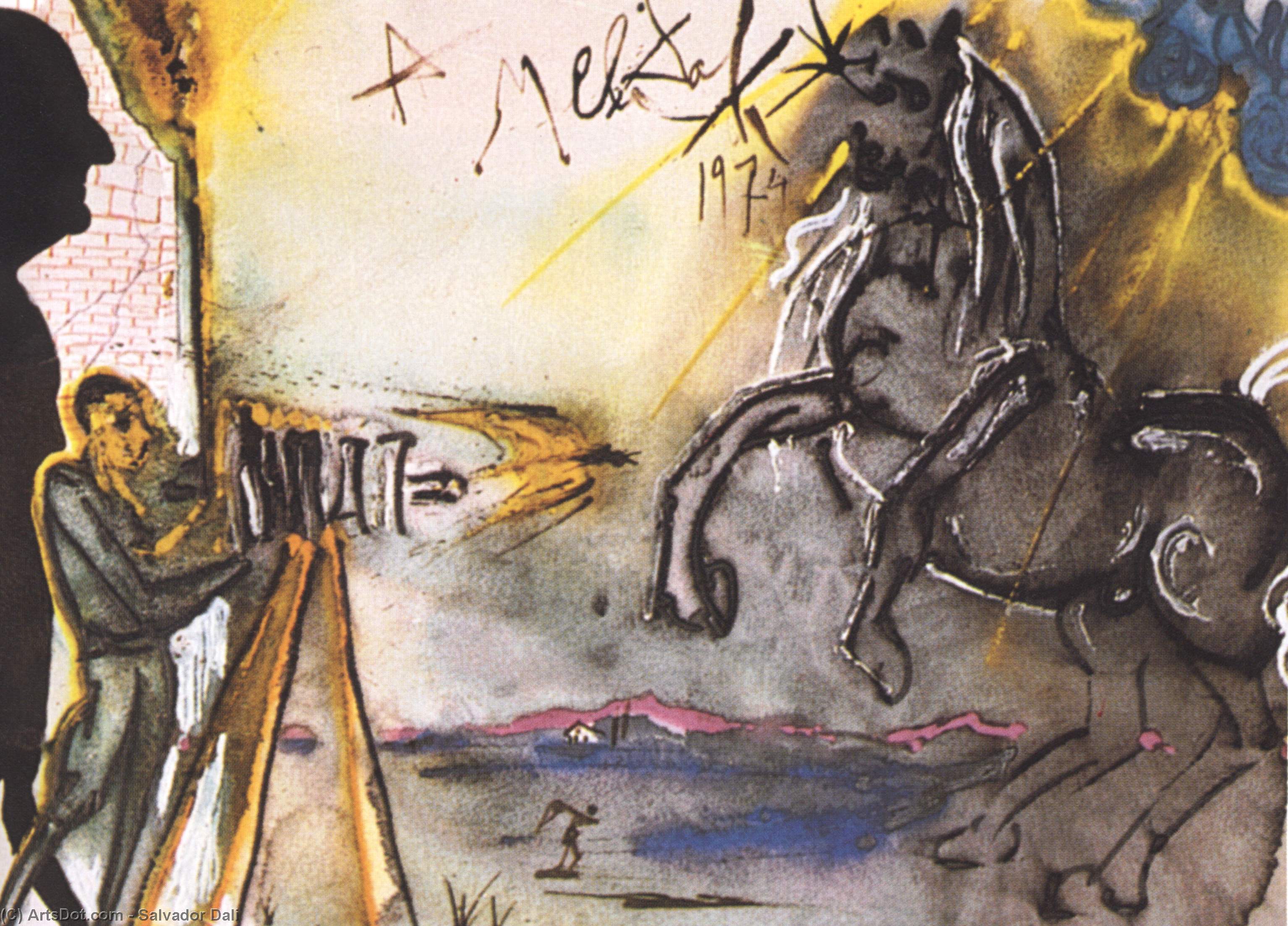 Wikioo.org - The Encyclopedia of Fine Arts - Painting, Artwork by Salvador Dali - To Meli