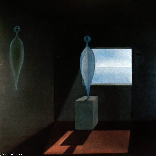 Wikioo.org – La Enciclopedia de las Bellas Artes - Pintura, Obras de arte de Salvador Dali - Las tenias oscuros