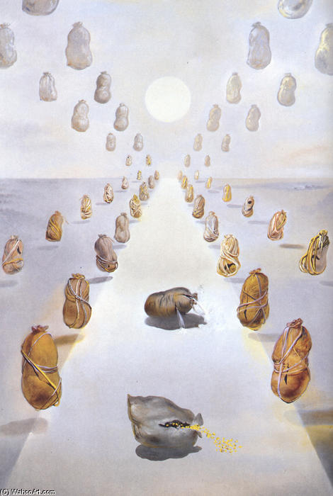 Wikioo.org - The Encyclopedia of Fine Arts - Painting, Artwork by Salvador Dali - The Path of Enigmas (second version)