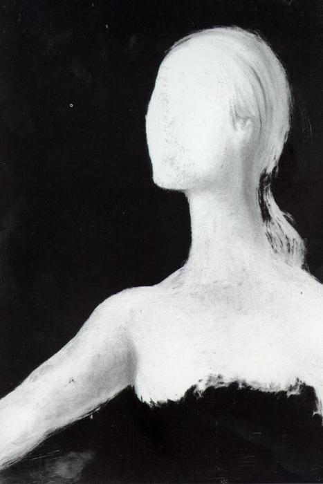 Wikoo.org - موسوعة الفنون الجميلة - اللوحة، العمل الفني Salvador Dali - Untitled (Head of a Woman, unfinished)