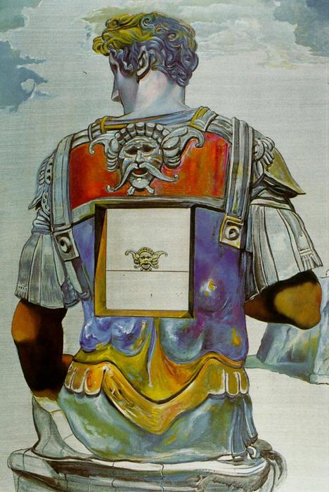Wikioo.org - The Encyclopedia of Fine Arts - Painting, Artwork by Salvador Dali - Giuliano di Medici' by Michelangelo, Seen from Behind