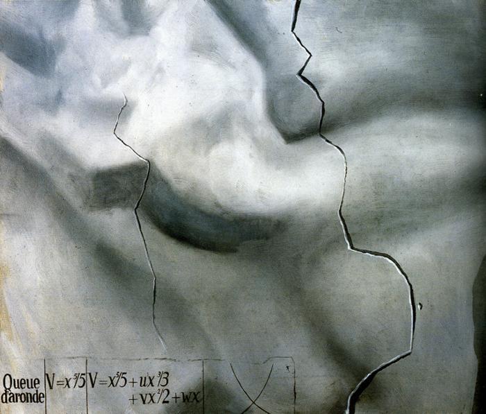 WikiOO.org - 百科事典 - 絵画、アートワーク Salvador Dali - ヨーロッパのトポロジカルアブダクション - ルネ·トムへのオマージュ