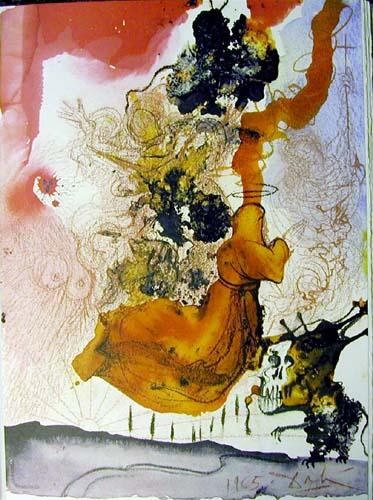 Wikioo.org - The Encyclopedia of Fine Arts - Painting, Artwork by Salvador Dali - Cadaver in seoulchro Elisei (2 Kings 13:21)