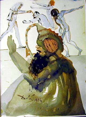 Wikioo.org - The Encyclopedia of Fine Arts - Painting, Artwork by Salvador Dali - Iosephet fratres in Aegypto