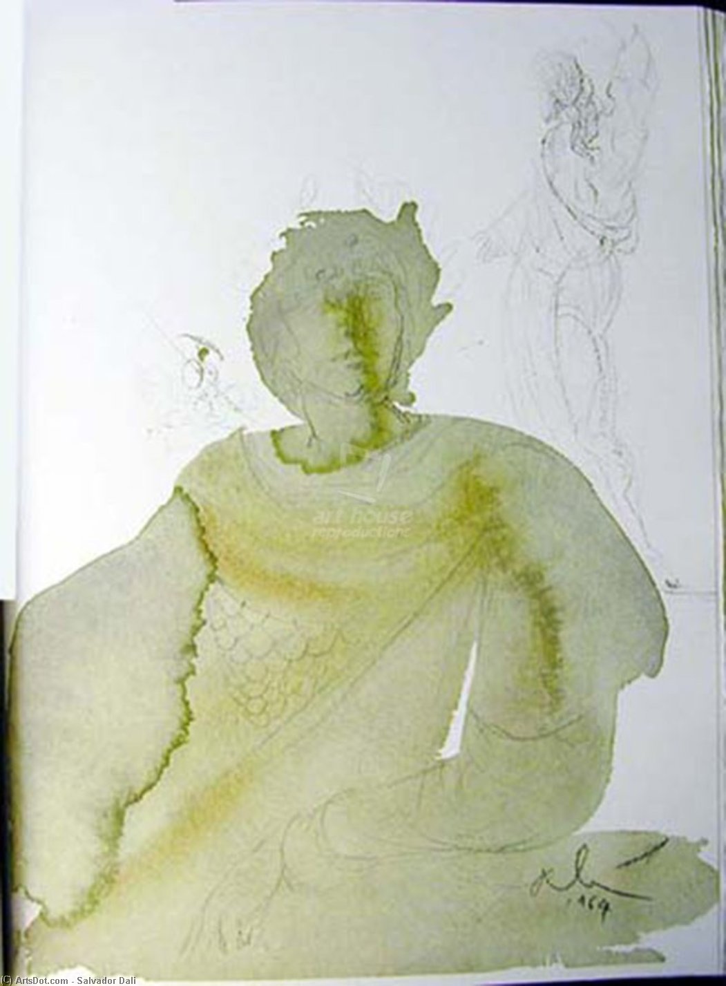 Wikioo.org - The Encyclopedia of Fine Arts - Painting, Artwork by Salvador Dali - Licet tributum dare Caesari?
