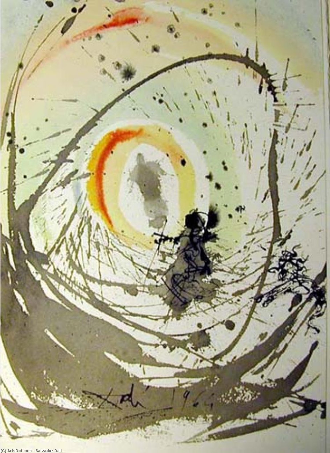 WikiOO.org - Encyclopedia of Fine Arts - Maľba, Artwork Salvador Dali - Mulier amicta sole