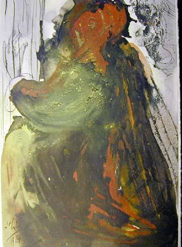 WikiOO.org - Encyclopedia of Fine Arts - Lukisan, Artwork Salvador Dali - Planctus David in mortem Saul