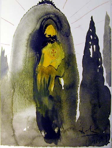 Wikioo.org - The Encyclopedia of Fine Arts - Painting, Artwork by Salvador Dali - Quis ascendet in mentem Domini?