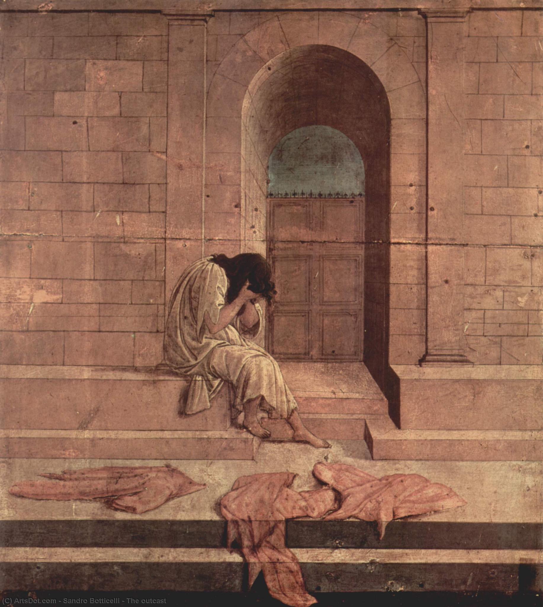 WikiOO.org - Encyclopedia of Fine Arts - Lukisan, Artwork Sandro Botticelli - The outcast