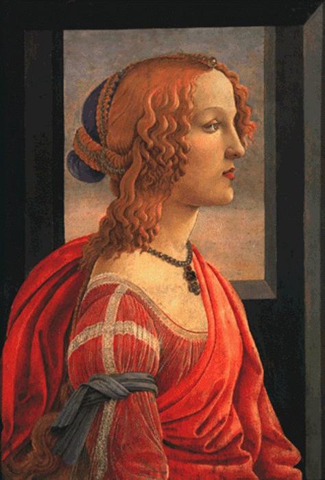 Wikioo.org - สารานุกรมวิจิตรศิลป์ - จิตรกรรม Sandro Botticelli - Simonetta