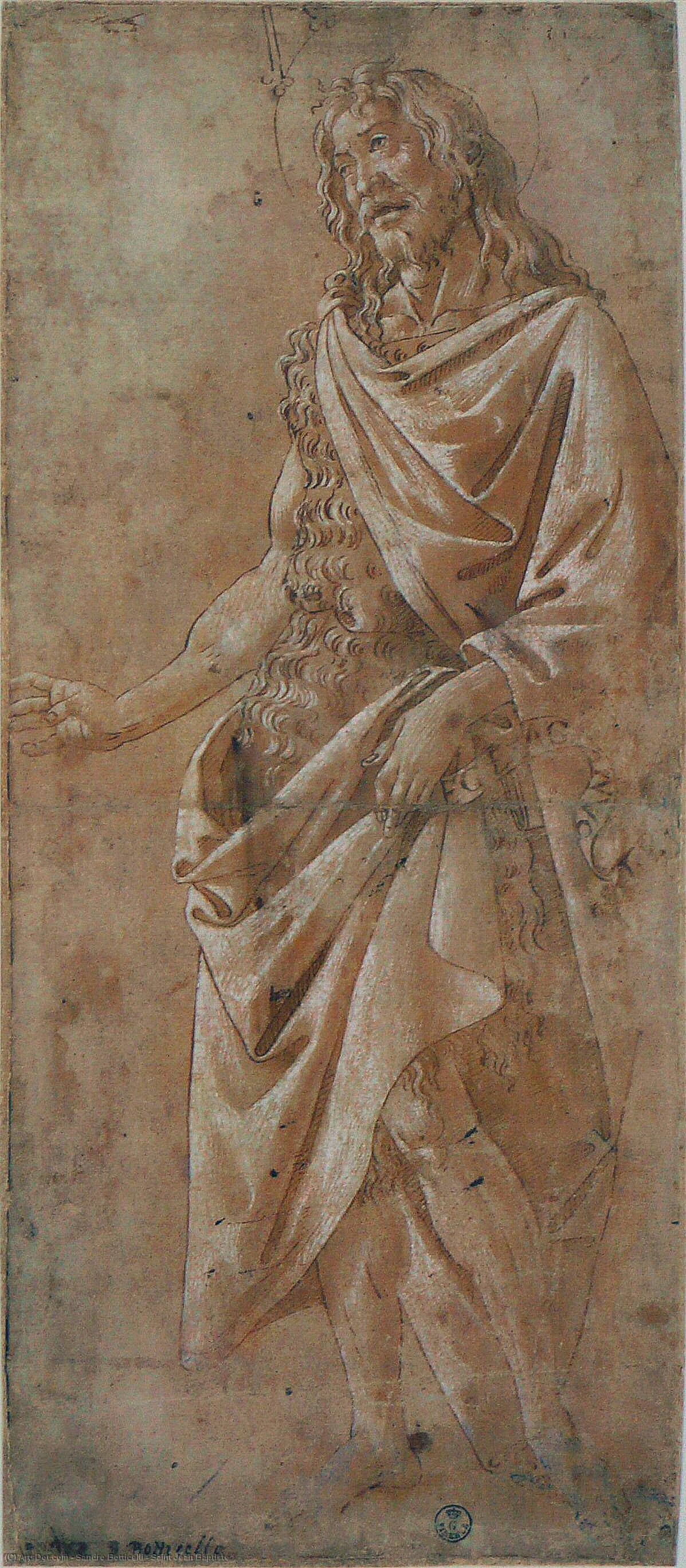 Wikioo.org - The Encyclopedia of Fine Arts - Painting, Artwork by Sandro Botticelli - Saint Jean Baptiste