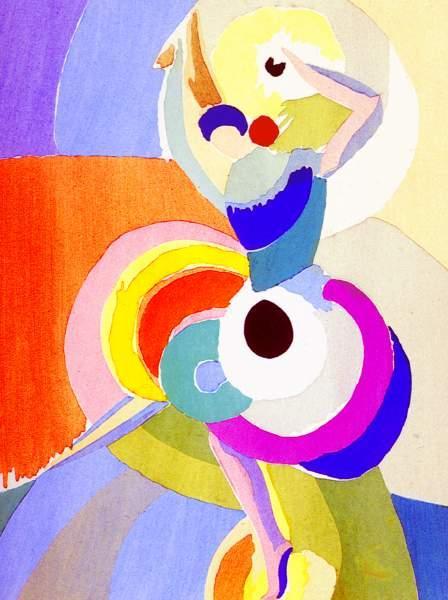 WikiOO.org - Encyclopedia of Fine Arts - Maleri, Artwork Sonia Delaunay (Sarah Ilinitchna Stern) - Flamenco dancer
