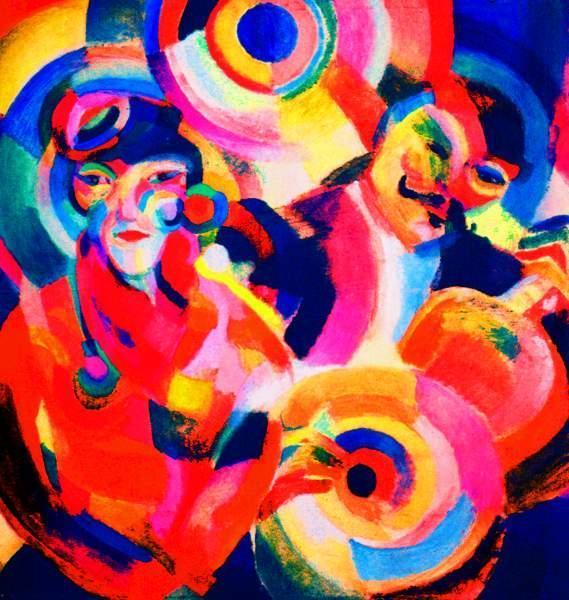 Wikioo.org - The Encyclopedia of Fine Arts - Painting, Artwork by Sonia Delaunay (Sarah Ilinitchna Stern) - Flamenco singer