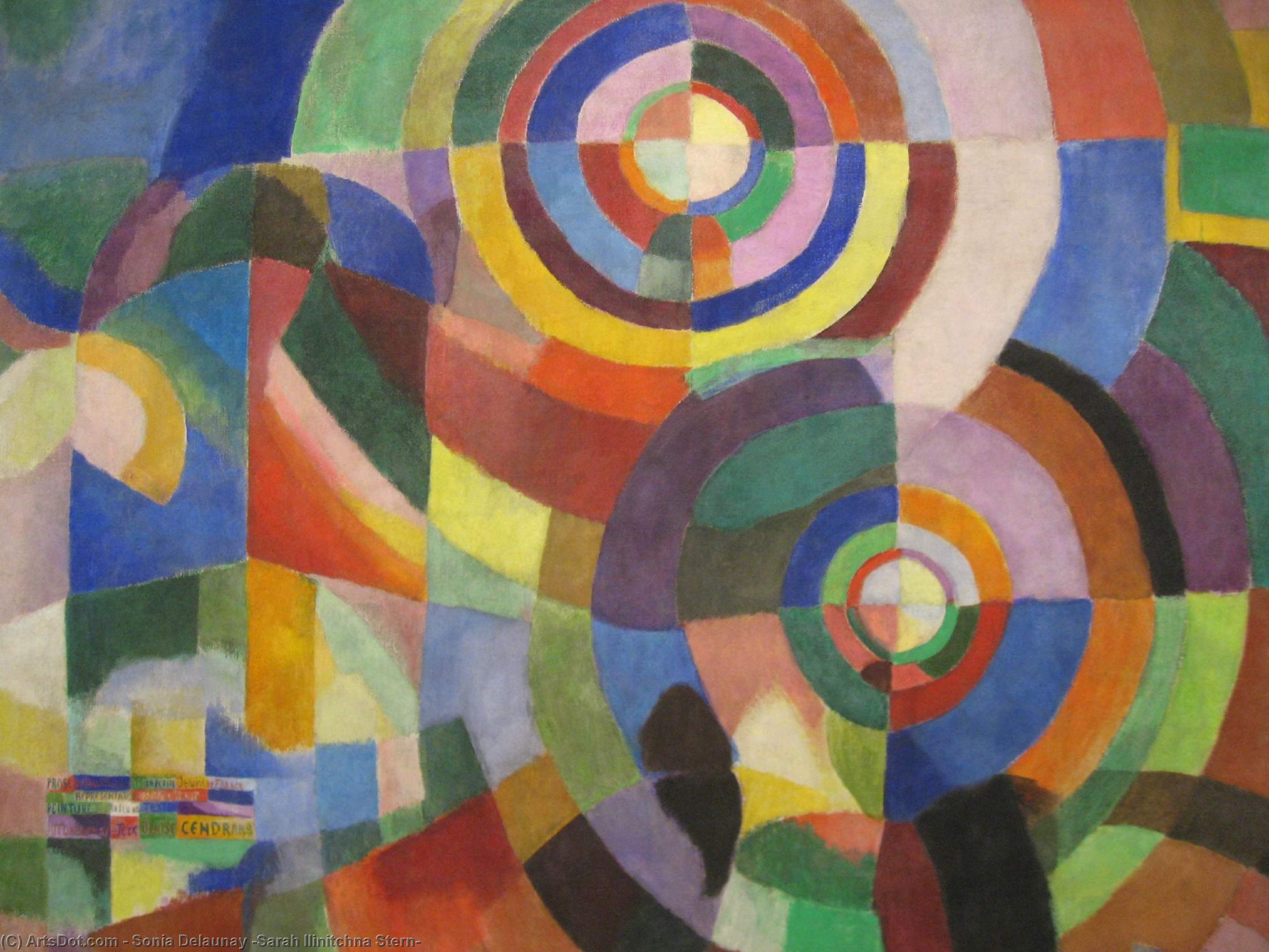 Wikioo.org - Bách khoa toàn thư về mỹ thuật - Vẽ tranh, Tác phẩm nghệ thuật Sonia Delaunay (Sarah Ilinitchna Stern) - Electric prisms