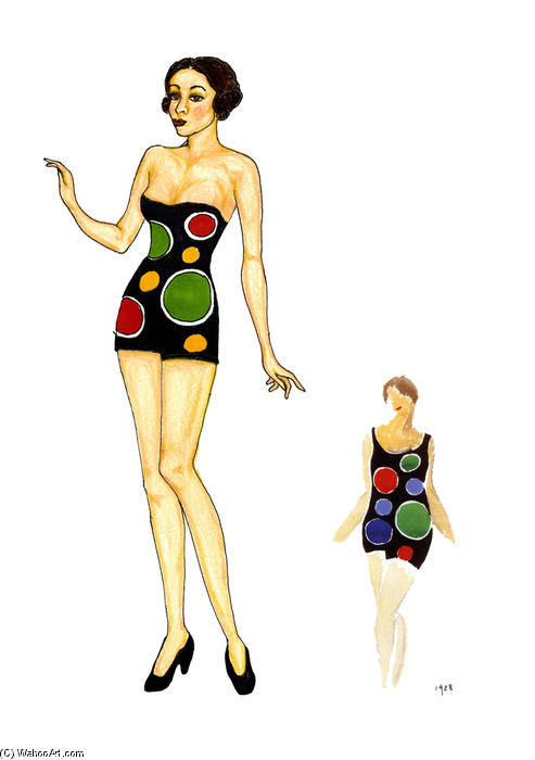 WikiOO.org - Encyclopedia of Fine Arts - Maľba, Artwork Sonia Delaunay (Sarah Ilinitchna Stern) - Fashion Illustration