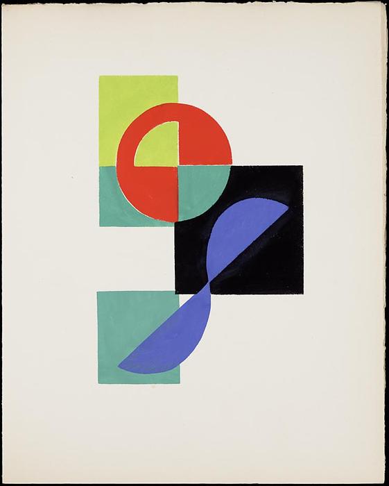 WikiOO.org - Encyclopedia of Fine Arts - Maleri, Artwork Sonia Delaunay (Sarah Ilinitchna Stern) - Poems by Tristan Tzara