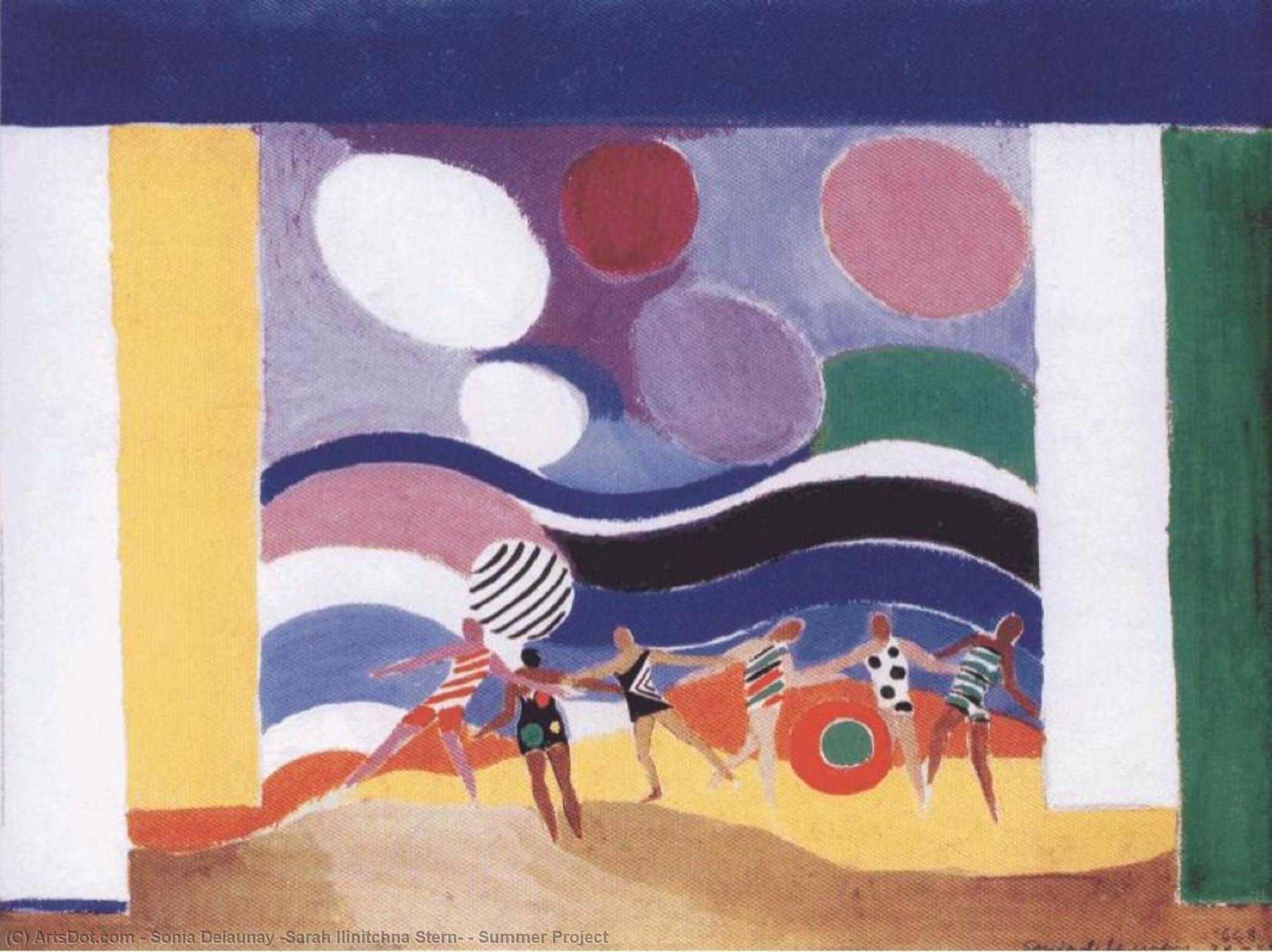 Wikioo.org - The Encyclopedia of Fine Arts - Painting, Artwork by Sonia Delaunay (Sarah Ilinitchna Stern) - Summer Project