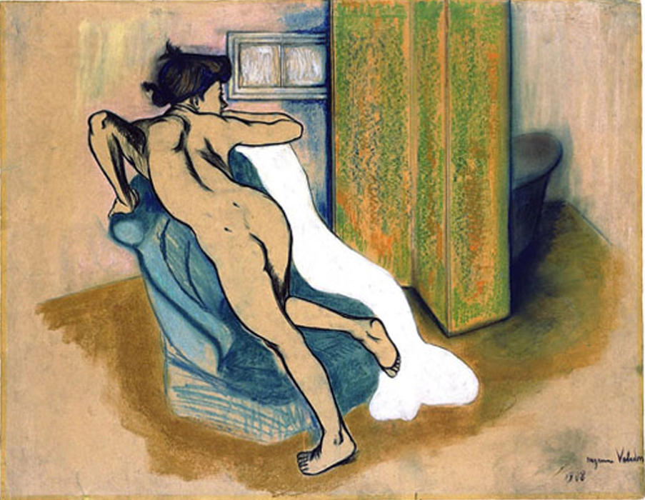 Wikioo.org – L'Encyclopédie des Beaux Arts - Peinture, Oeuvre de Suzanne Valadon - Après le bain