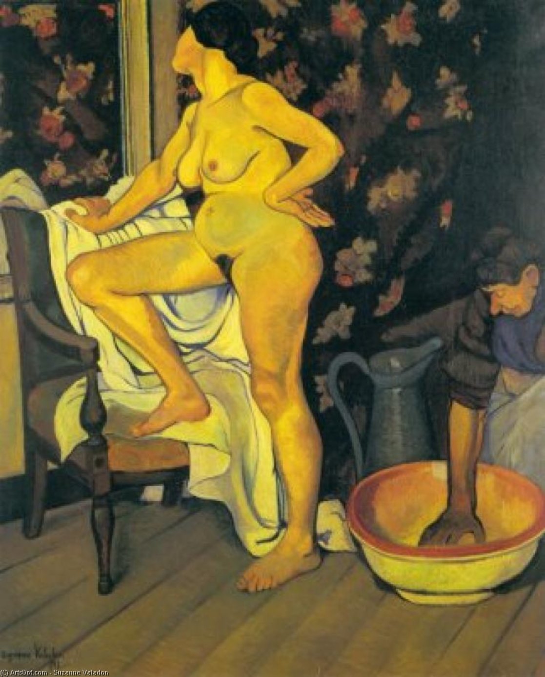 Wikioo.org - The Encyclopedia of Fine Arts - Painting, Artwork by Suzanne Valadon - Femme a la Toilette