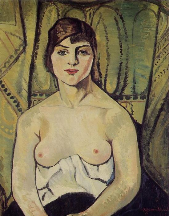 WikiOO.org - Encyclopedia of Fine Arts - Maľba, Artwork Suzanne Valadon - Portrait of a Woman