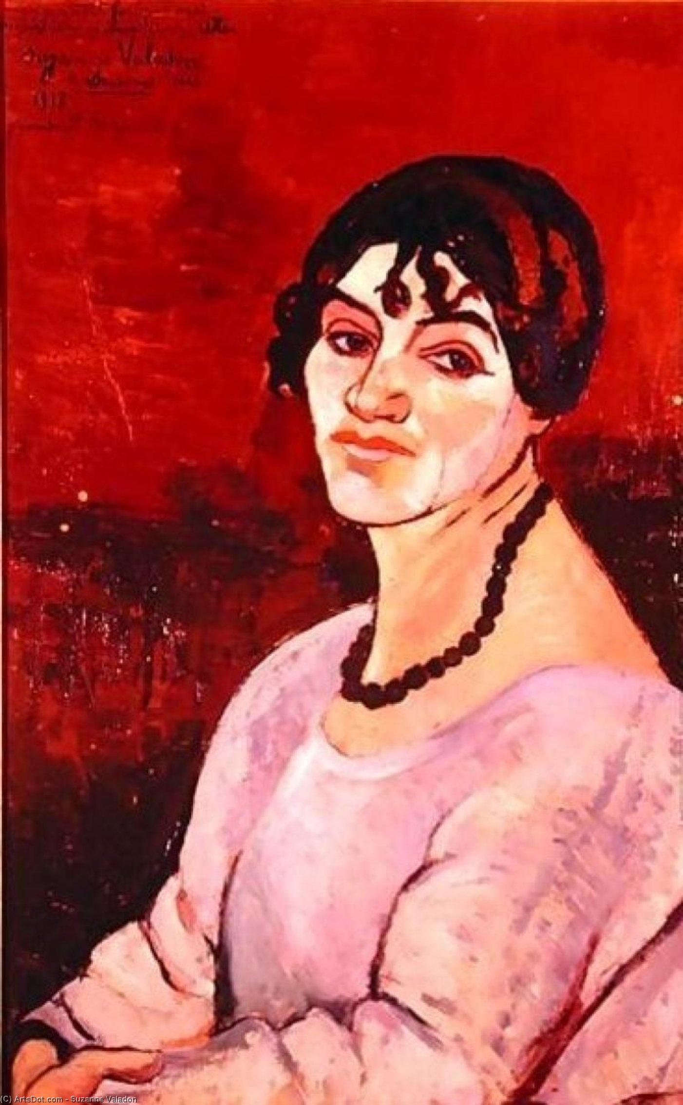 Wikioo.org – La Enciclopedia de las Bellas Artes - Pintura, Obras de arte de Suzanne Valadon - autorretrato