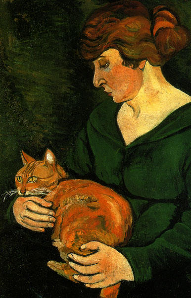 Wikioo.org - The Encyclopedia of Fine Arts - Painting, Artwork by Suzanne Valadon - Louison and Raminou