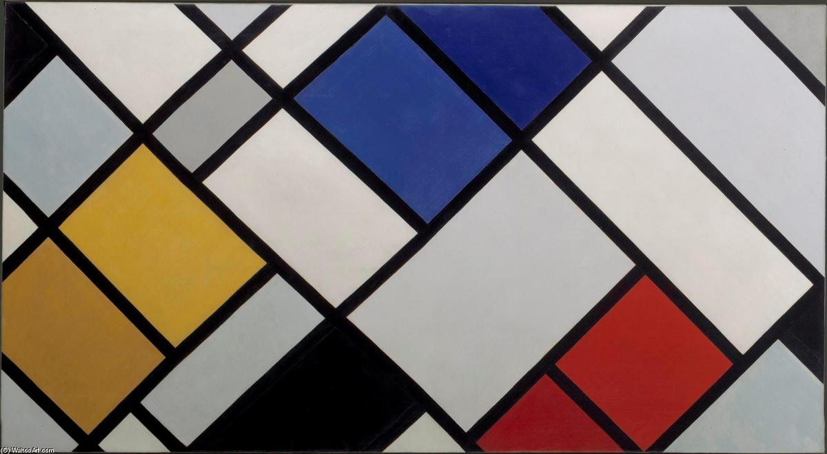 Wikioo.org - The Encyclopedia of Fine Arts - Painting, Artwork by Theo Van Doesburg - Contra-Composition of Dissonances, XVI