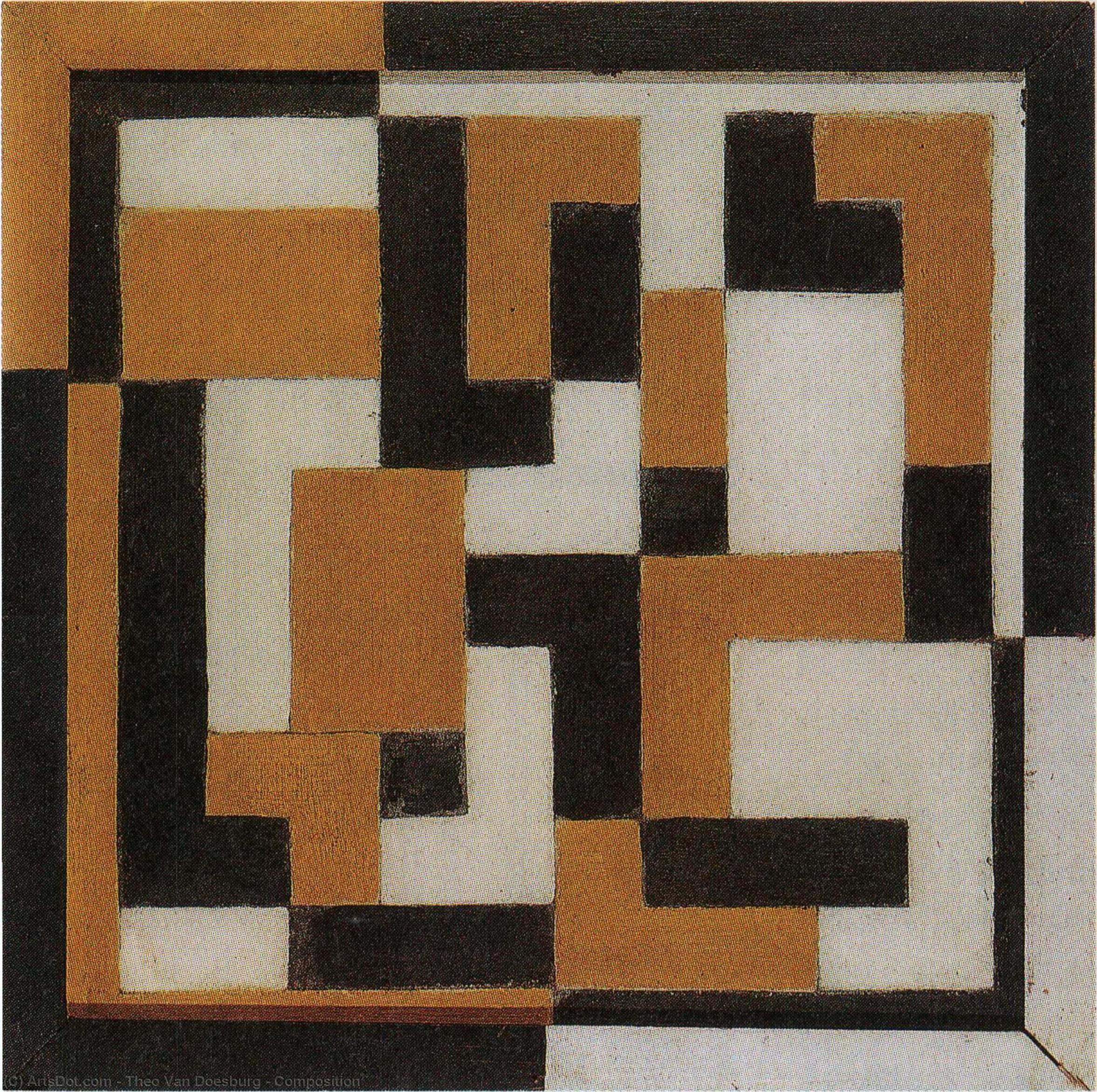 WikiOO.org - Encyclopedia of Fine Arts - Maalaus, taideteos Theo Van Doesburg - Composition