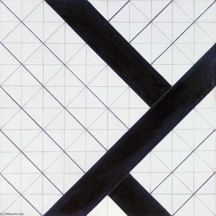 WikiOO.org - Encyclopedia of Fine Arts - Maleri, Artwork Theo Van Doesburg - Counter composition VI
